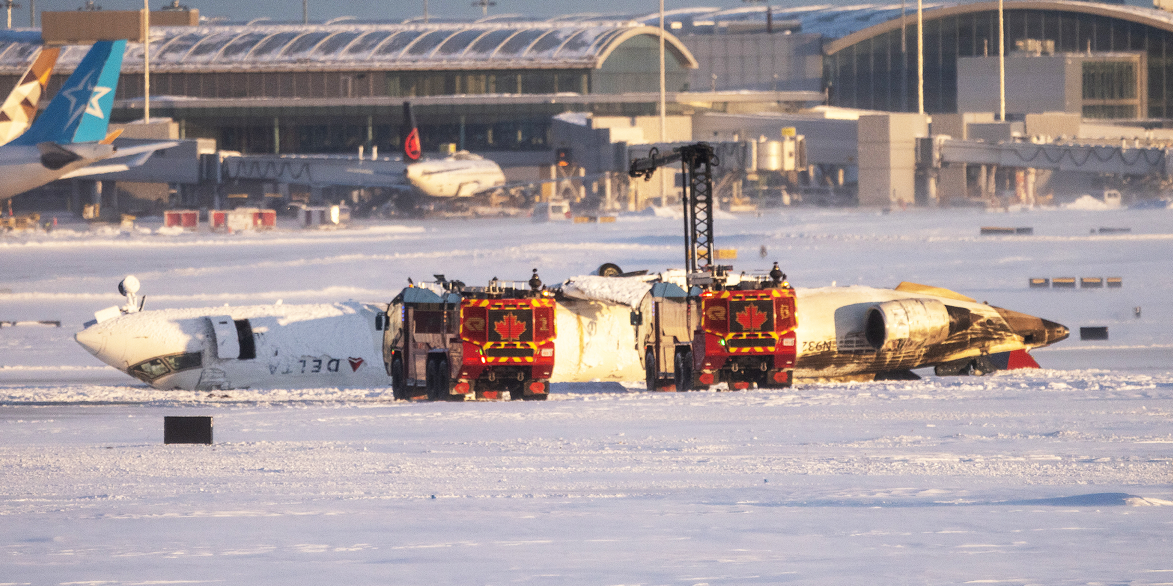 Photo of the Toronto plane crash | Source: Getty Images