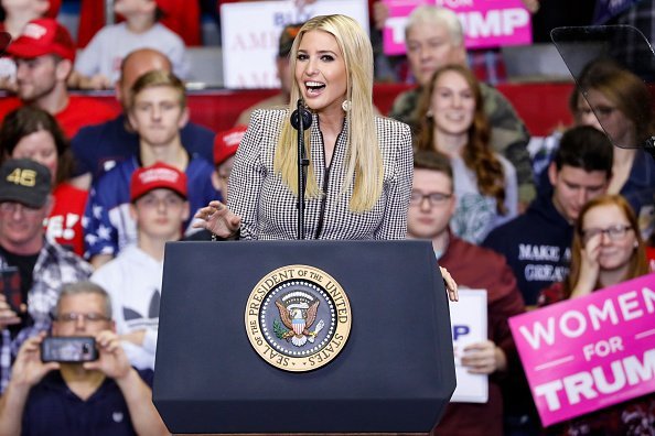 Ivanka Trump at the County War Memorial Coliseum November 5, 2018 in Fort Wayne, Indiana | Photo: Getty Images