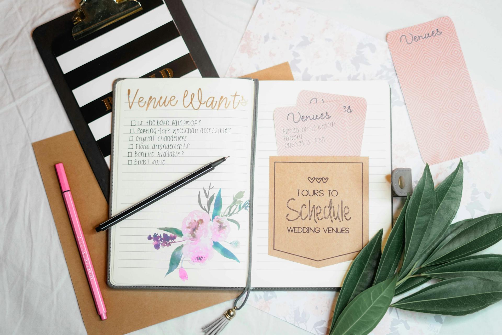 A wedding planner and notebooks | Source: Pexels