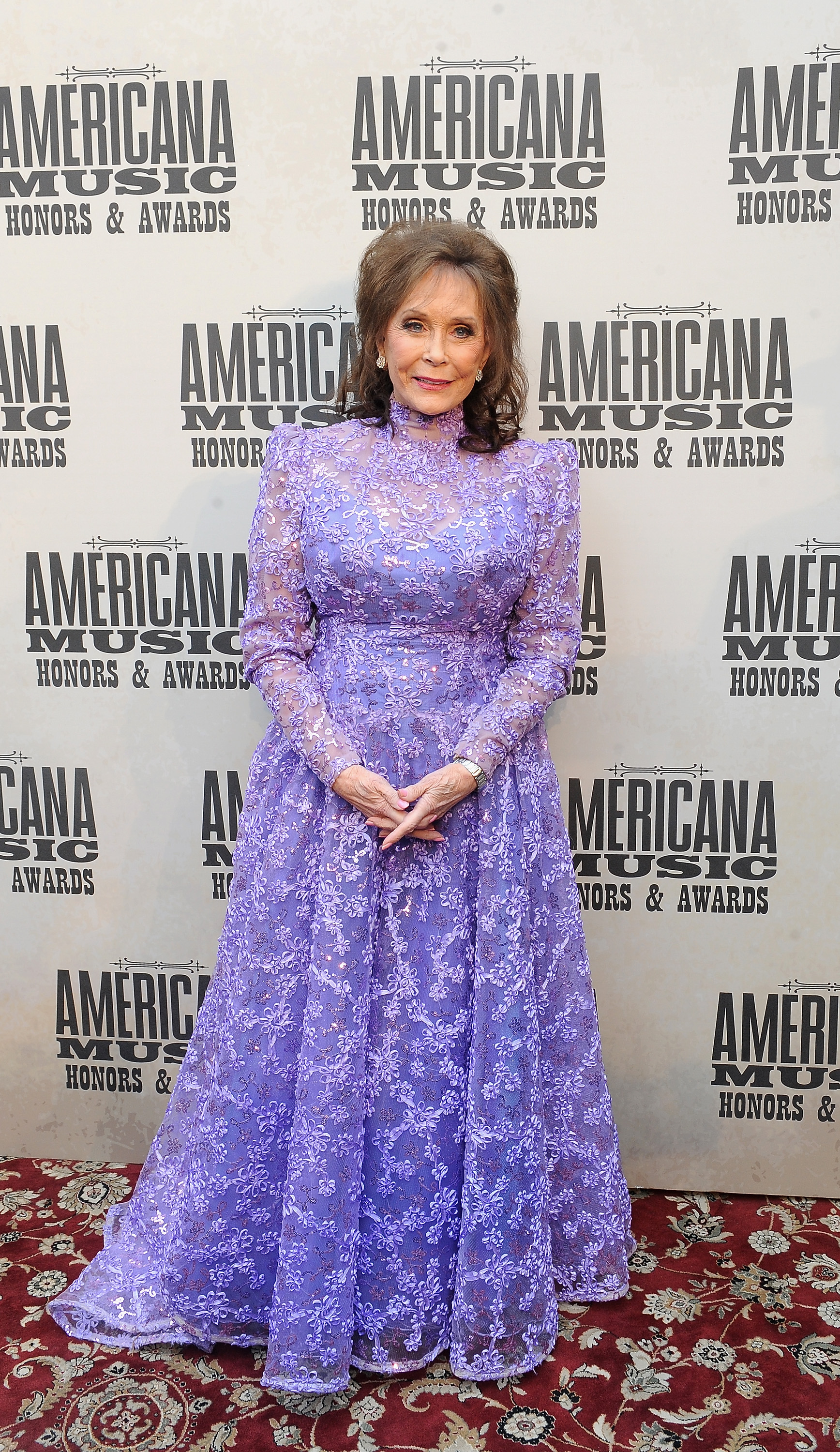 Loretta Lynn attends the 13th annual Americana Music Association Honors and Awards Show at the Ryman Auditorium in Nashville, Tennessee, on September 17, 2014. | Source: Getty Images