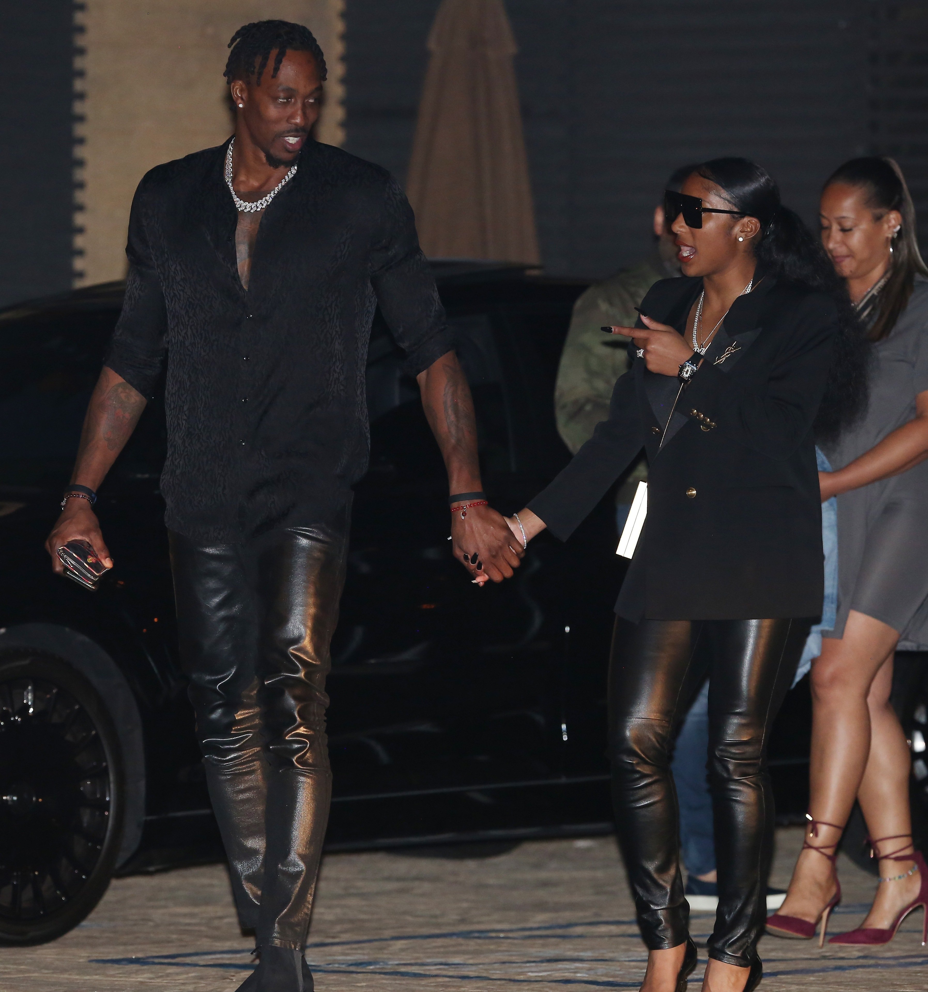 Dwight Howard and Te'a Cooper outside Nobu, on October 14, 2020, in Malibu, California. | Source: Getty Images