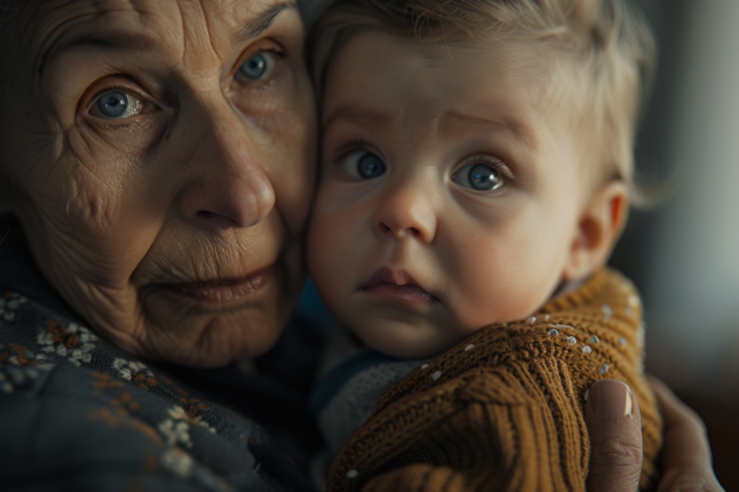 Grandma with grandson | Source: Midjourney