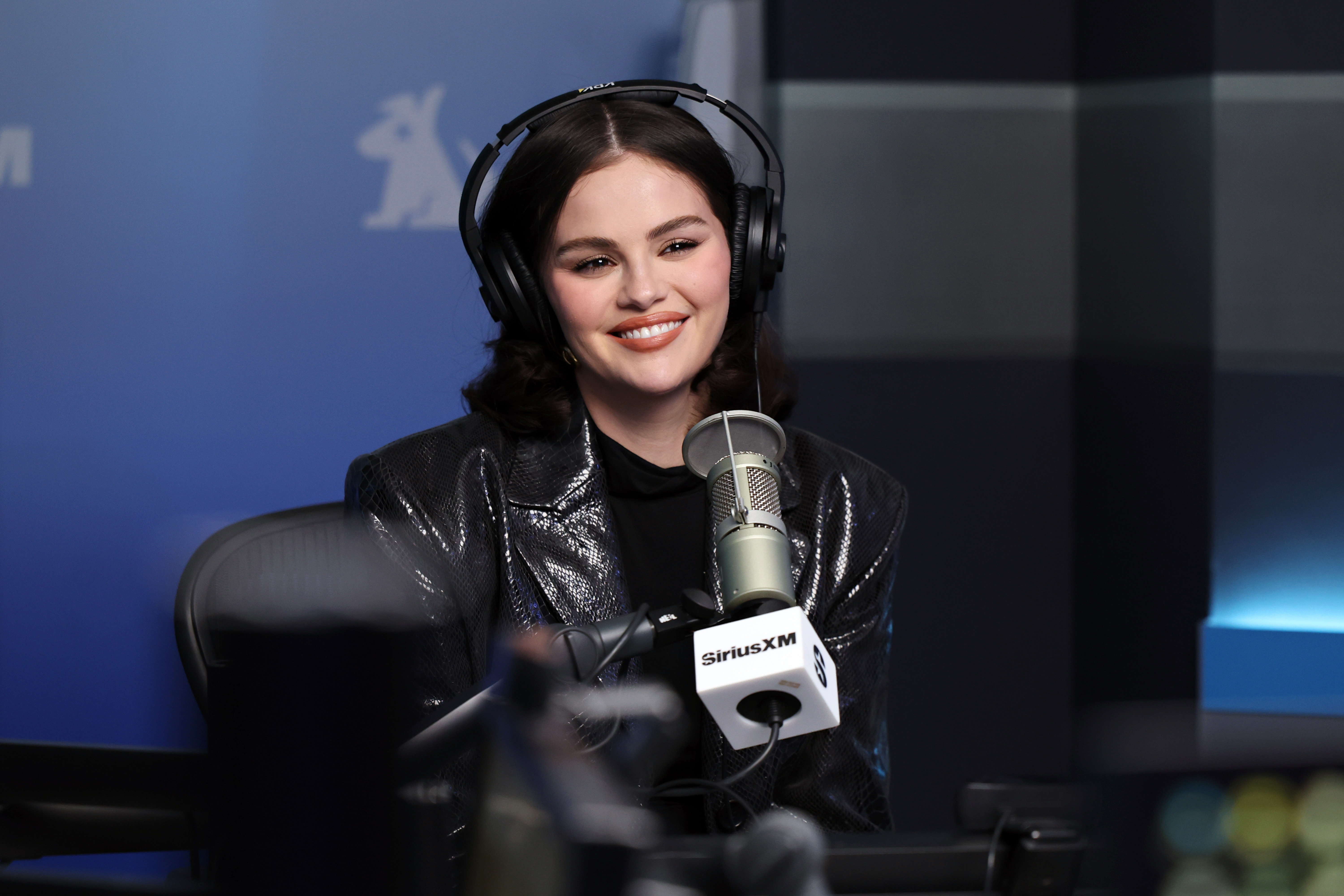 Selena Gomez visits the SiriusXM Studios in New York City on March 25, 2025 | Source: Getty Images