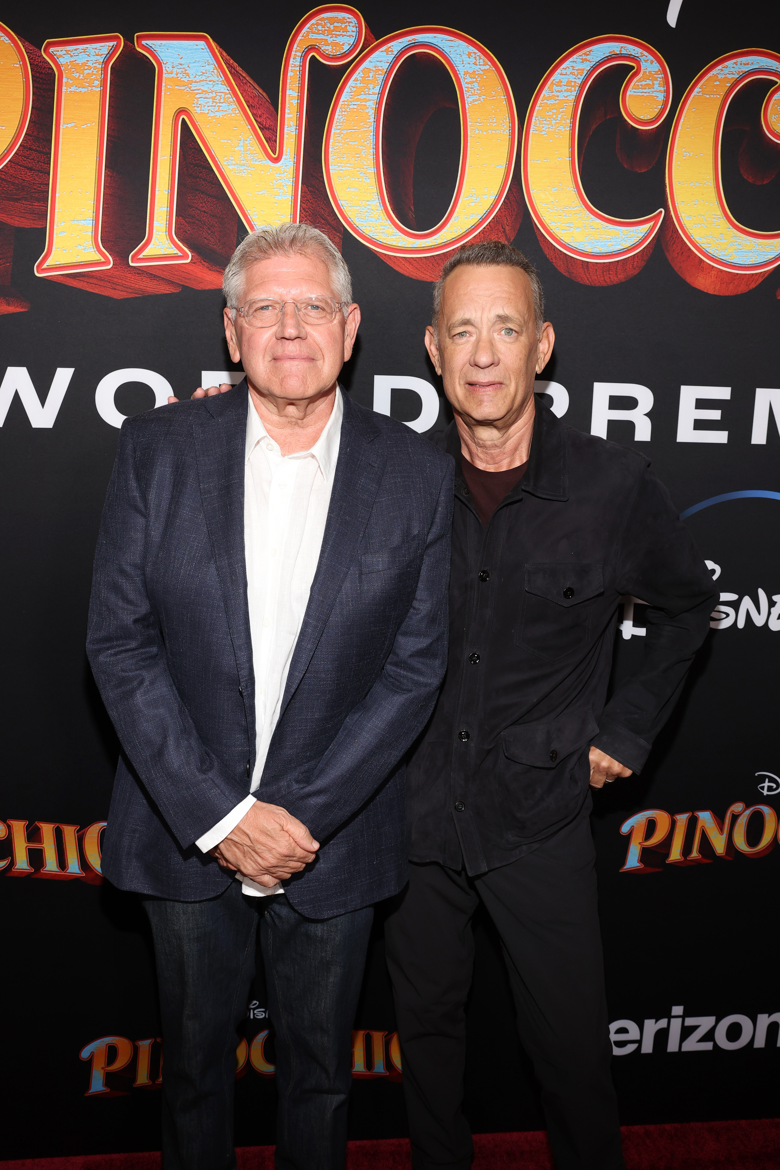 Robert Zemeckis and Tom Hanks at the "Pinocchio" world premiere in Burbank, California on September 7, 2022. | Source: Getty Images