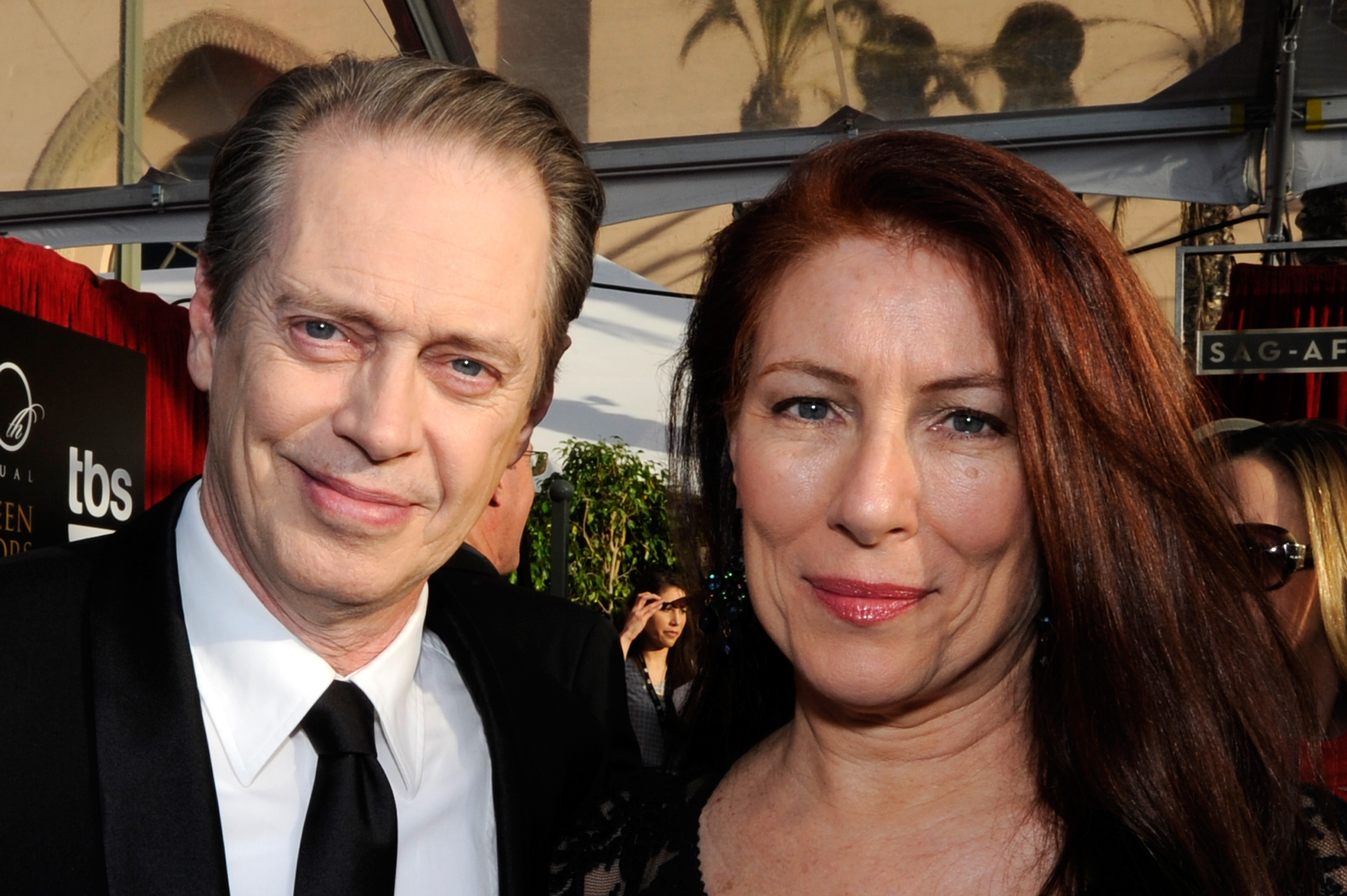 Steve Buscemi and Jo Andres at the 20th Annual Screen Actors Guild Awards on January 18, 2014, in Los Angeles, California. | Source: Getty Images