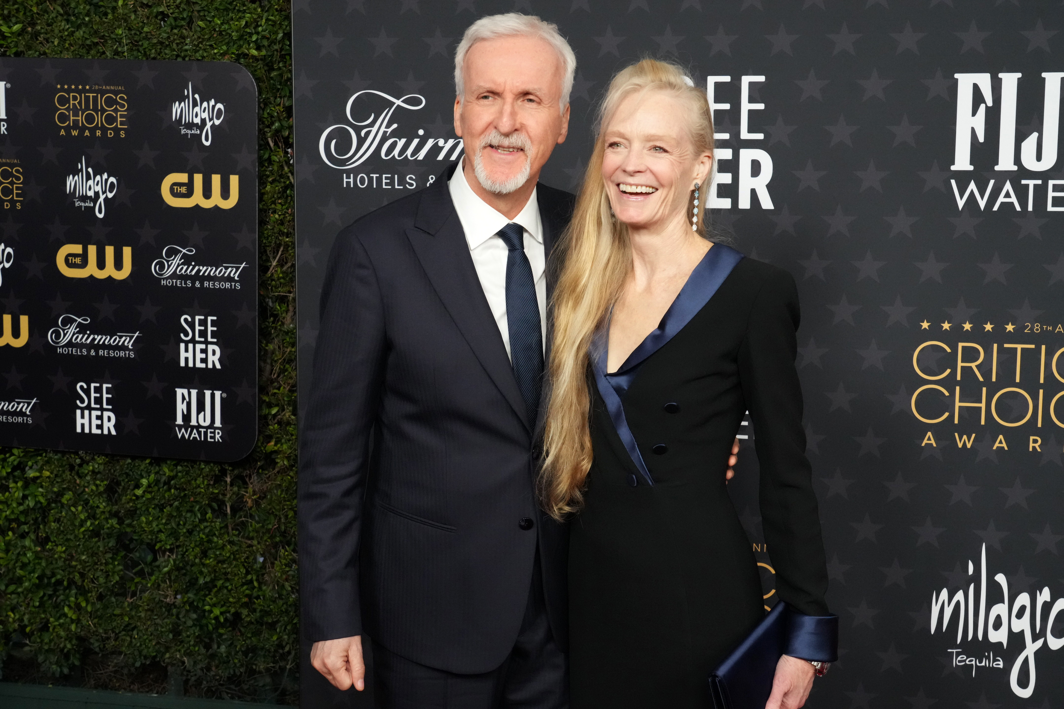 James Cameron and Suzy Amis Cameron attend the 28th Annual Critics Choice Awards at Fairmont Century Plaza, on January 15, 2023, in Los Angeles, California. | Source: Getty Images