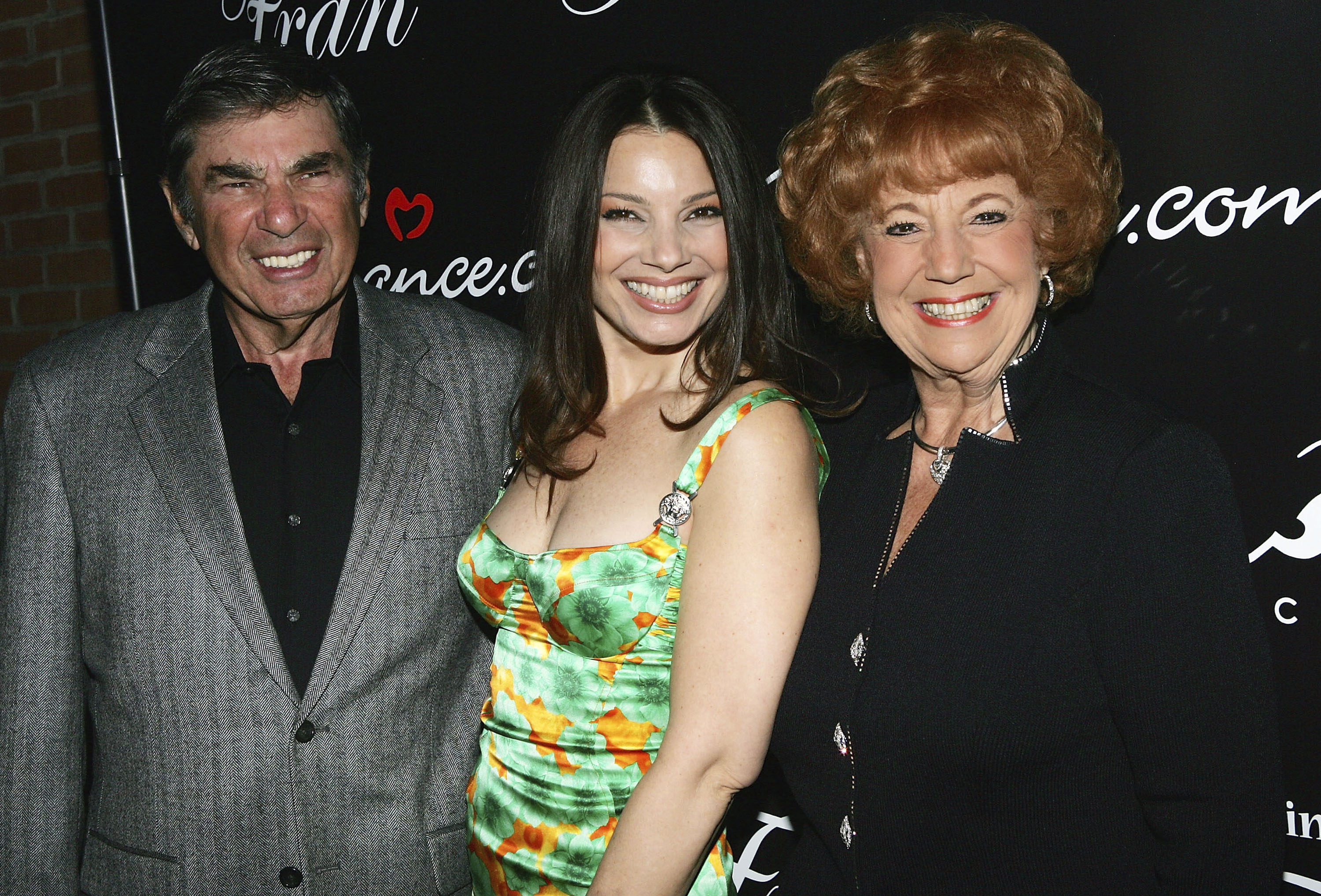 Morty, Sylvia, and Fran Drescher at a premiere party for the TV series "Living With Fran" at Cain Lounge in New York City on April 8, 2005. | Source: Getty Images