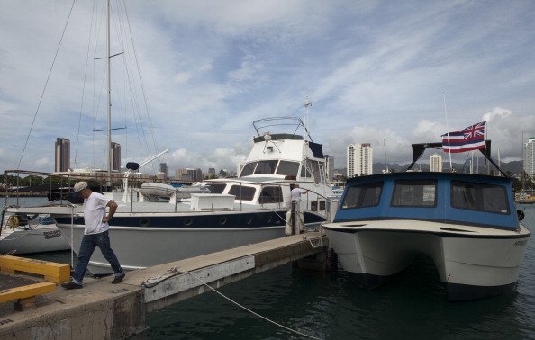 Natalie Woods' former boat, The Splendour is seen docked at Keawalo Basin boat harbor on November 19, 2011, in Honolulu, Hawaii. | Source: Getty Images.