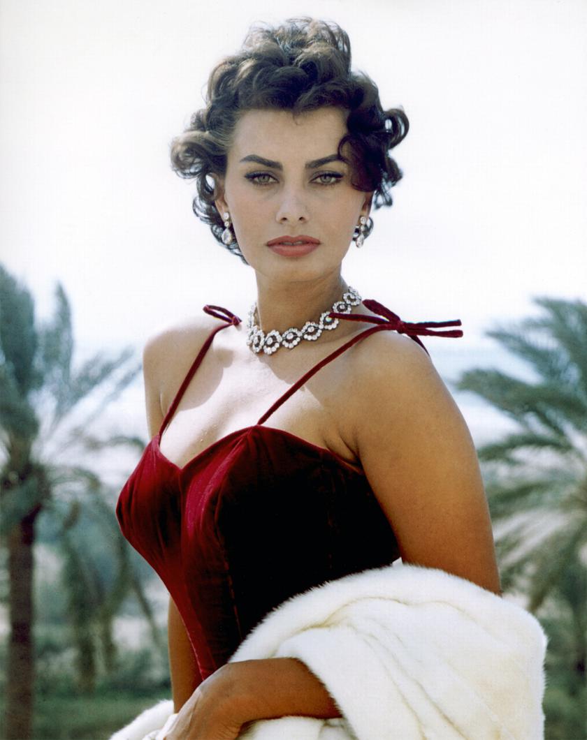 La actriz italiana Sophia Loren, 1955. | Foto: Getty Images