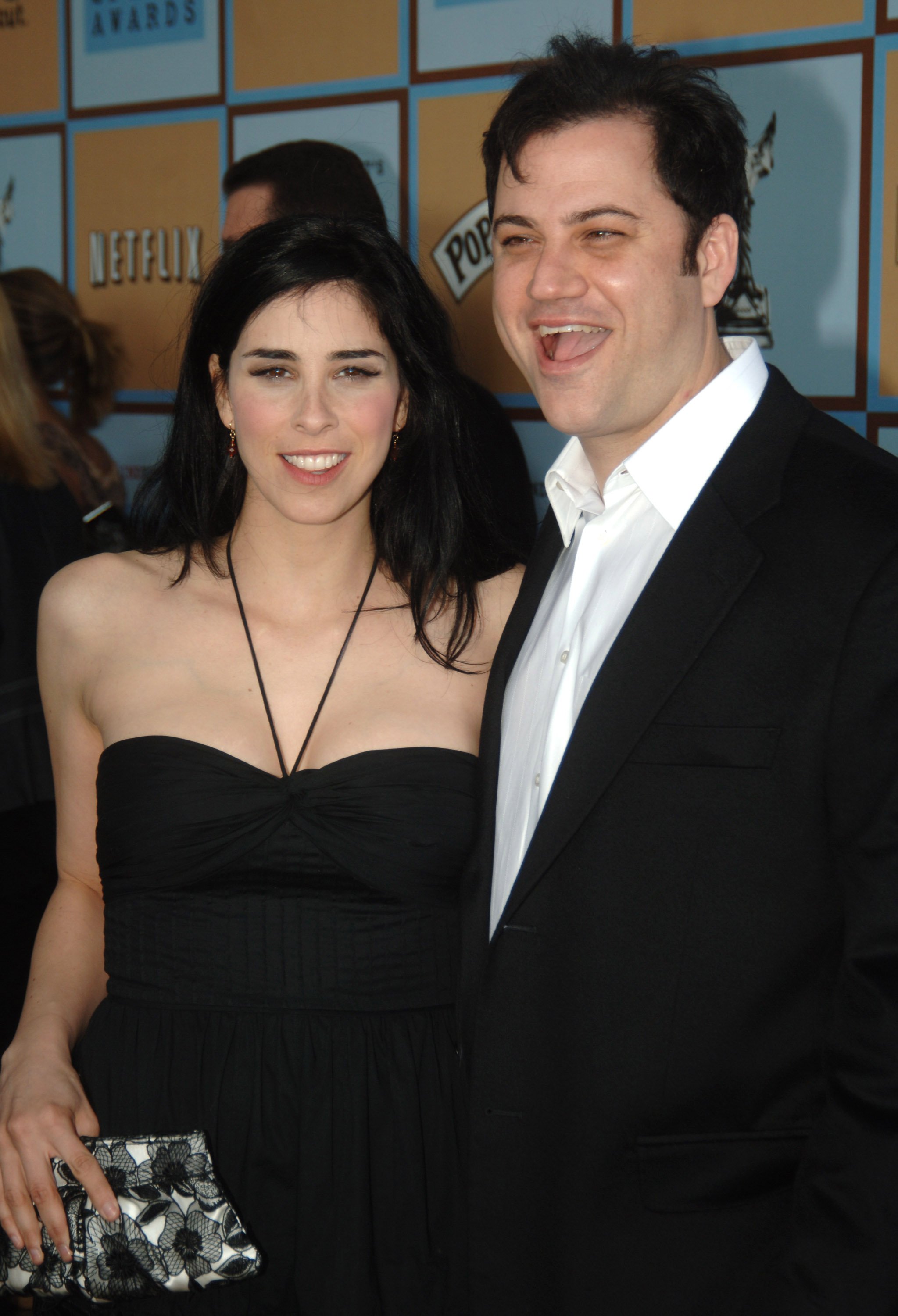 Sara Sara Silverman and Jimmy Kimmel at the 2006 Independent Spirit Awards in Santa Monica, California on March 4, 2006.