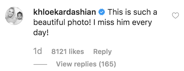 Khloe Kardashian comments on Kim Kardashian's tribute to the 16 years anniversary of her father, Robert Kardashian Senior's death | Source: instagram.com/kimkardashian 