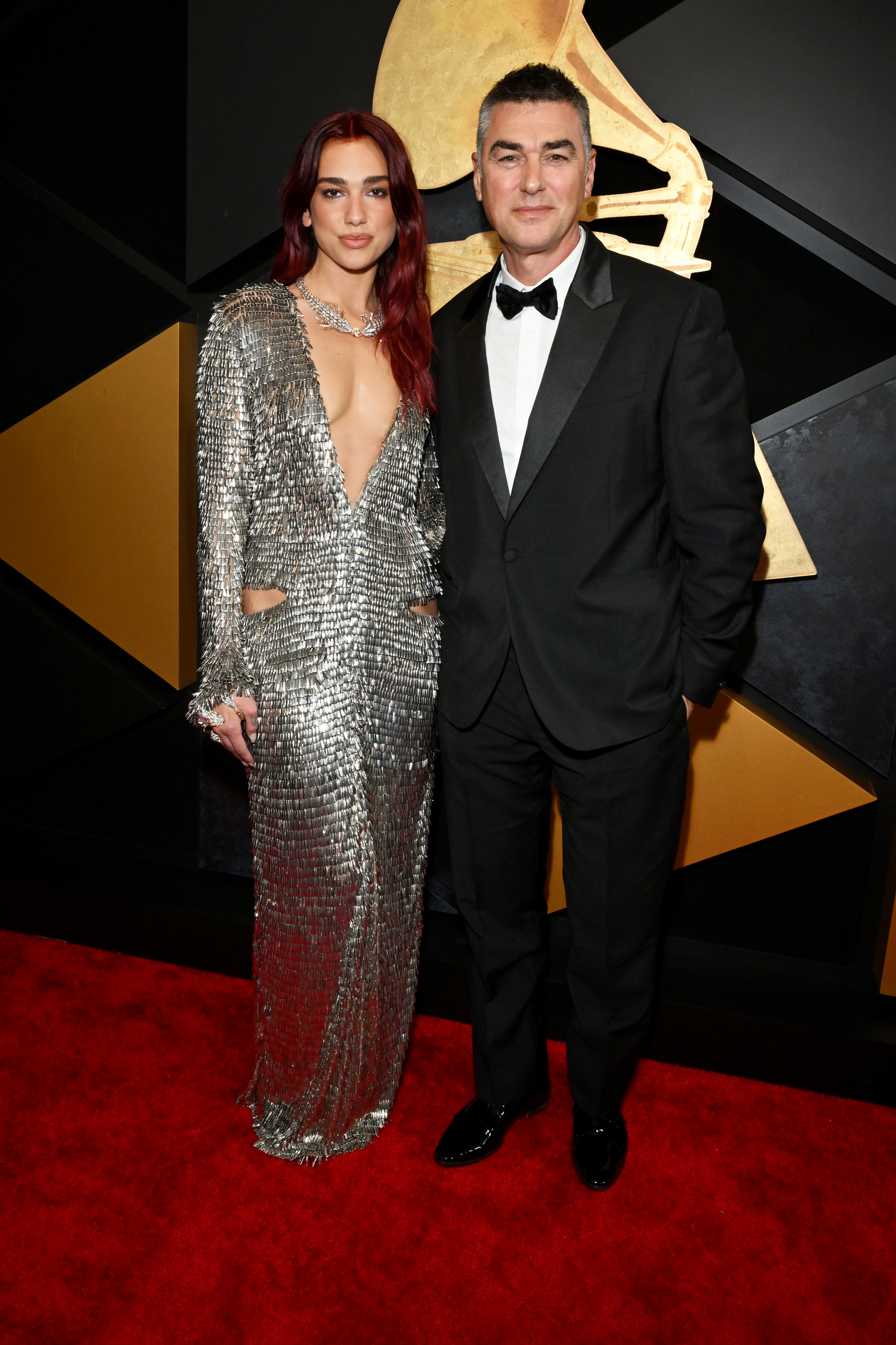 Dua Lipa and her father the 66th Grammy Awards at Crypto.com Arena on February 4, 2024, in Los Angeles, California. | Source: Getty Images