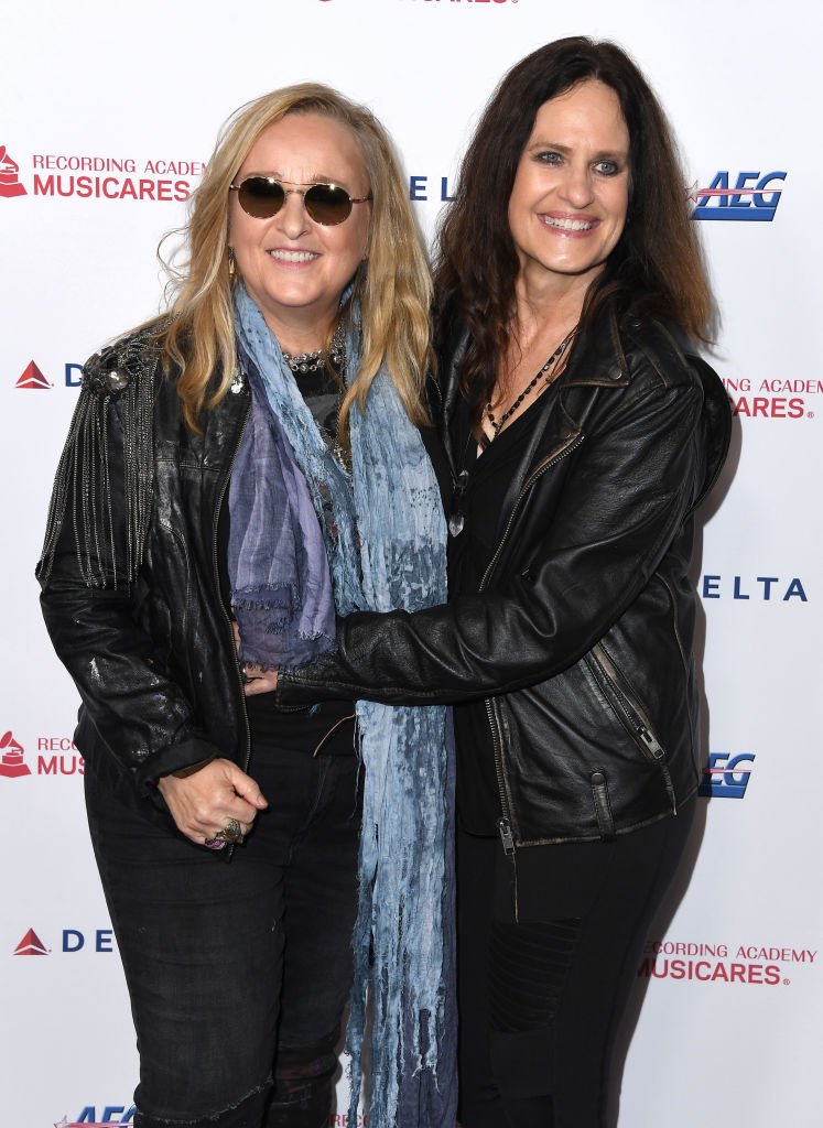 Melissa Etheridge and Linda Wallem arrives at the 2020 MusiCares Person Of The Year Honoring Aerosmith at West Hall At Los Angeles Convention Center on January 24, 2020 in Los Angeles, California. | Source: Getty Images