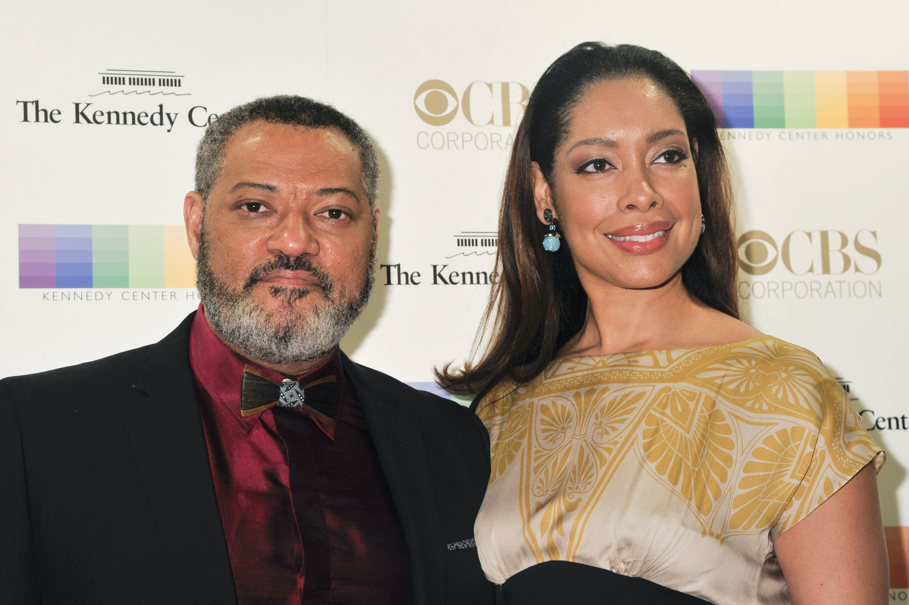 Laurence Fishburne und Gina Torres bei der 38. jährlichen Kennedy Center Honors Gala im Kennedy Center for the Performing Arts in Washington, DC, am 6. Dezember 2015. | Quelle: Getty Images