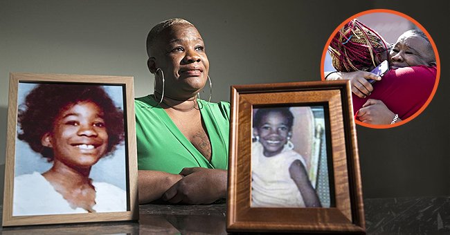 A picture of Cheryl Edwards and portraits of her as a little child | Photo:  twitter.com/emilybabay    twitter.com/nrlc 