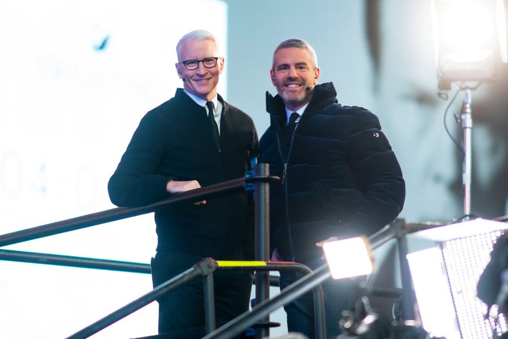Anderson Cooper and Andy Cohen at Times Square New Year's Eve 2020 Celebration on December 31, 2019 in New York City | Photo: Getty Images