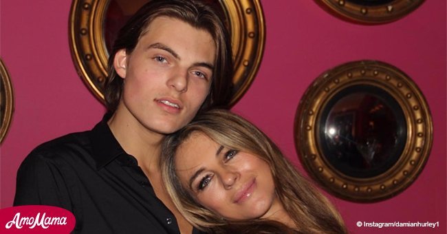 Elizabeth Hurley is shamed for wearing 'inappropriately' revealing dress when with her teen son