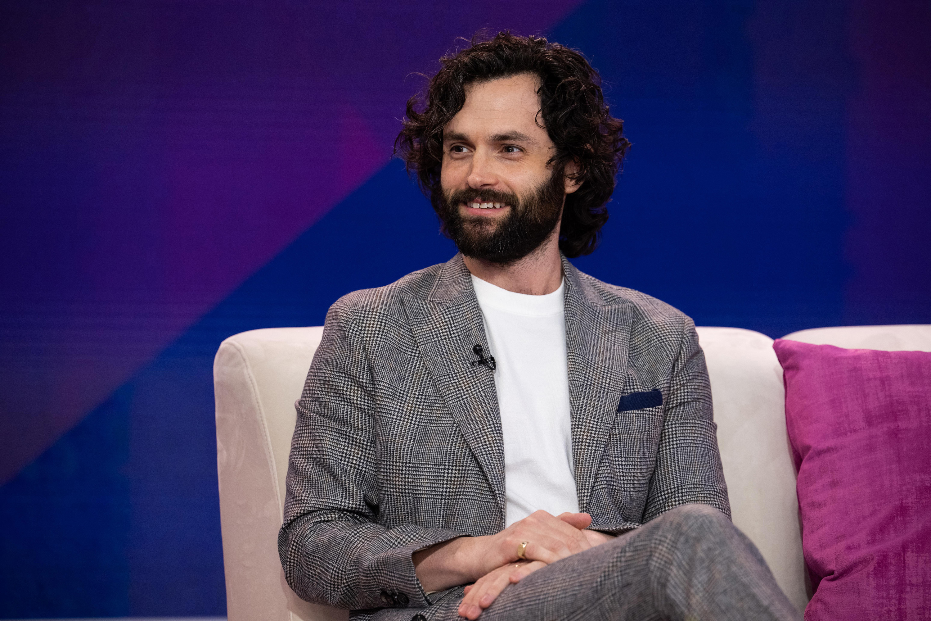 Penn Badgley as a guest for NBC's "Today" on March 15, 2023. | Source: Getty Images