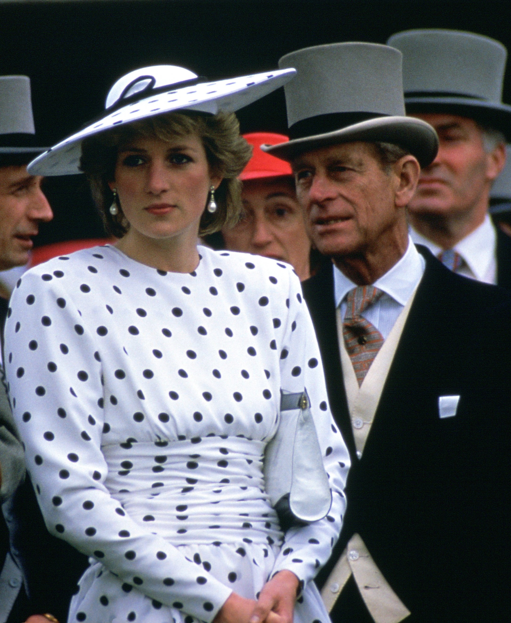 Pictured - Diana, Princess of Wales with Prince Philip on Derby Day | Photo: Getty Images
