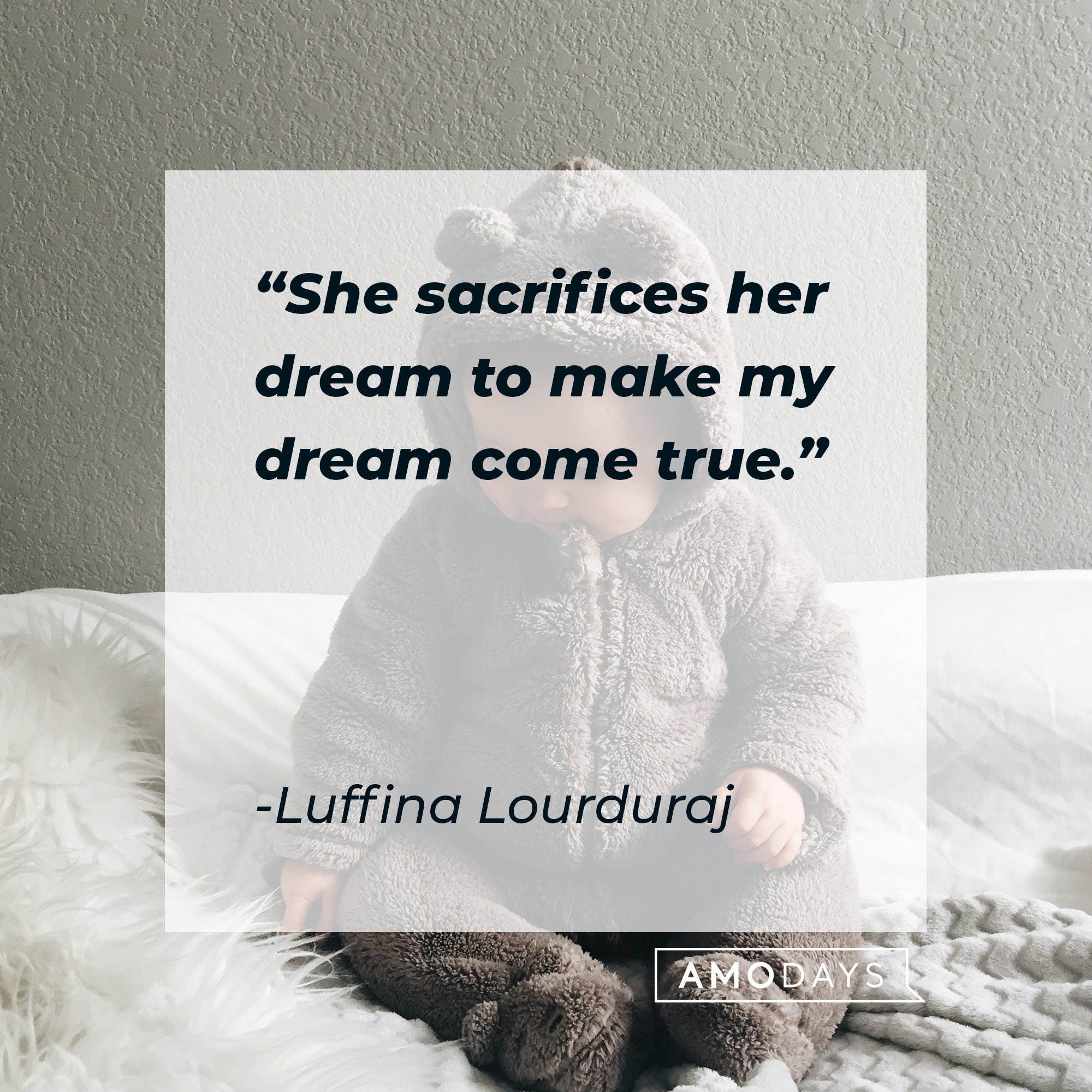 Luffina Lourduraj's quote: "She sacrifices her dream to make my dream come true." | Image: AmoDays