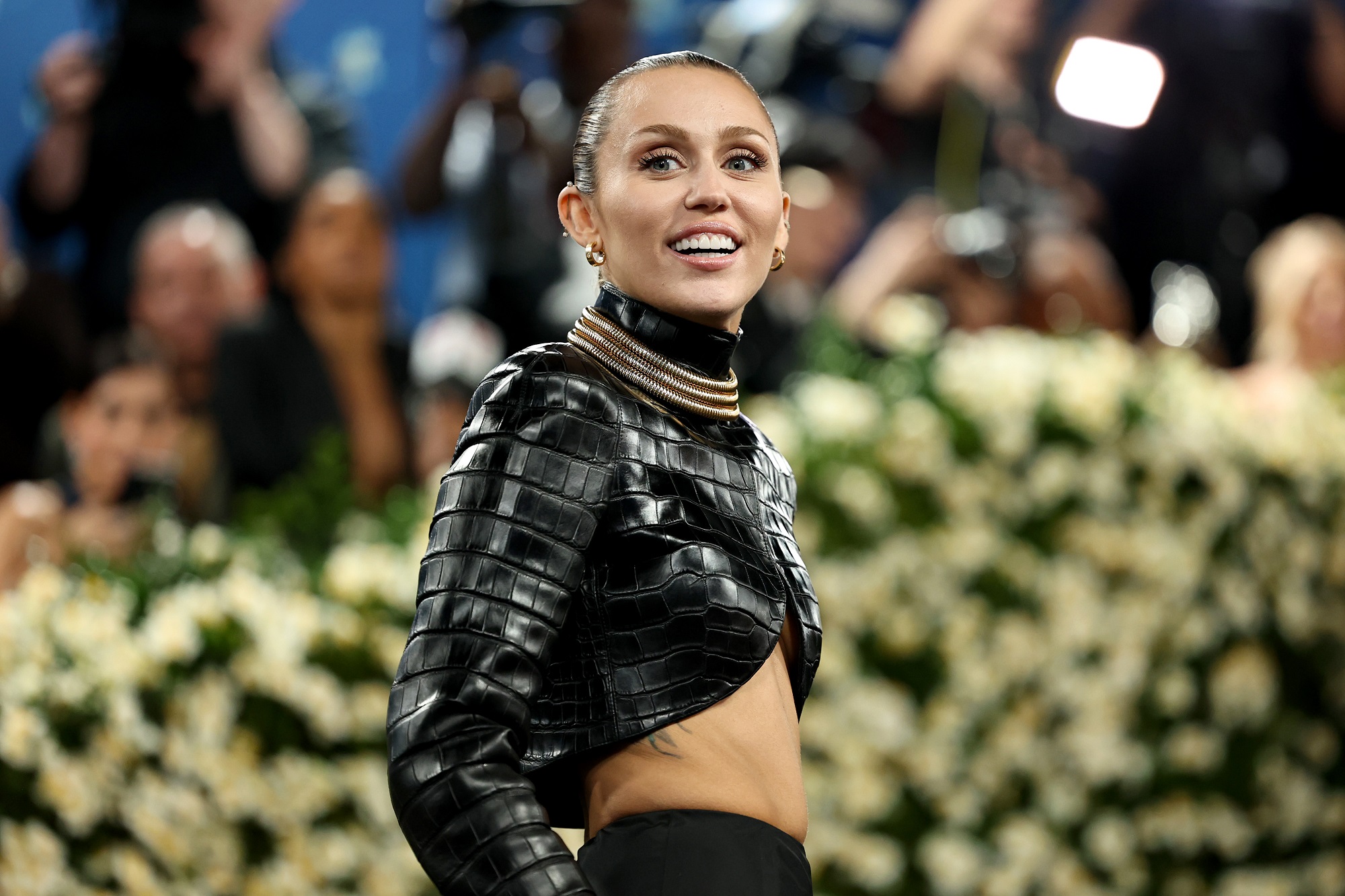 Miley Cyrus attends the 2025 Met Gala Celebrating "Superfine: Tailoring Black Style" at Metropolitan Museum of Art on May 05, 2025 in New York City | Source: Getty Images