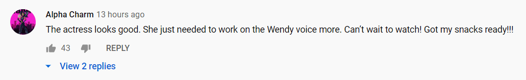 A fan's comment on the trailer of "Wendy Williams: The Movie." | Photo: YouTube/Entertainment Tonight