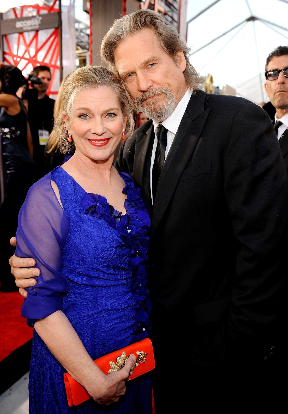 Jeff Bridges and Susan Geston on January 23, 2010 in Los Angeles, California | Source: Getty Images 