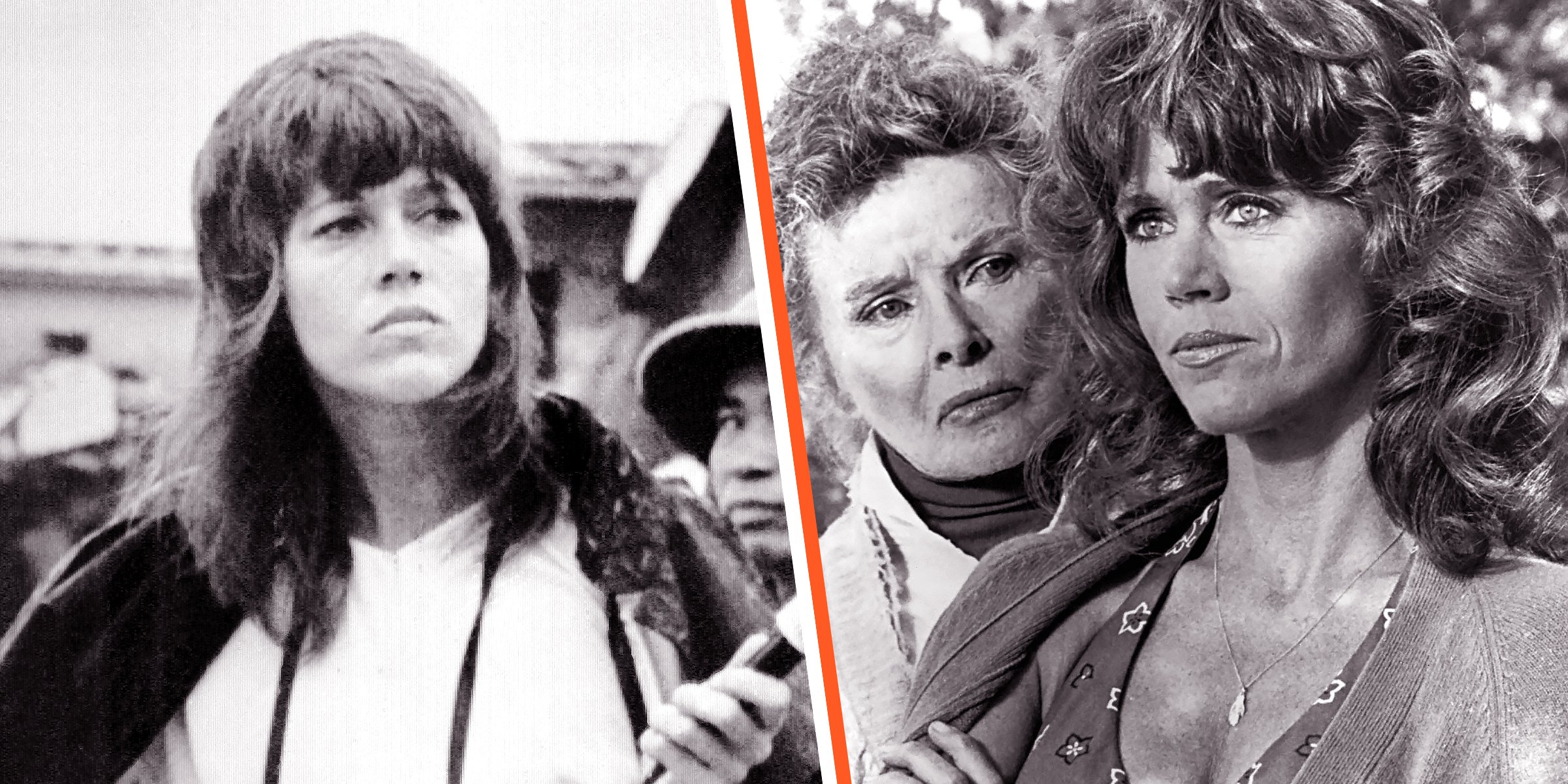 Katharine Hepburn | Katharine Hepburn et Jane Fonda | Source : Getty Images   