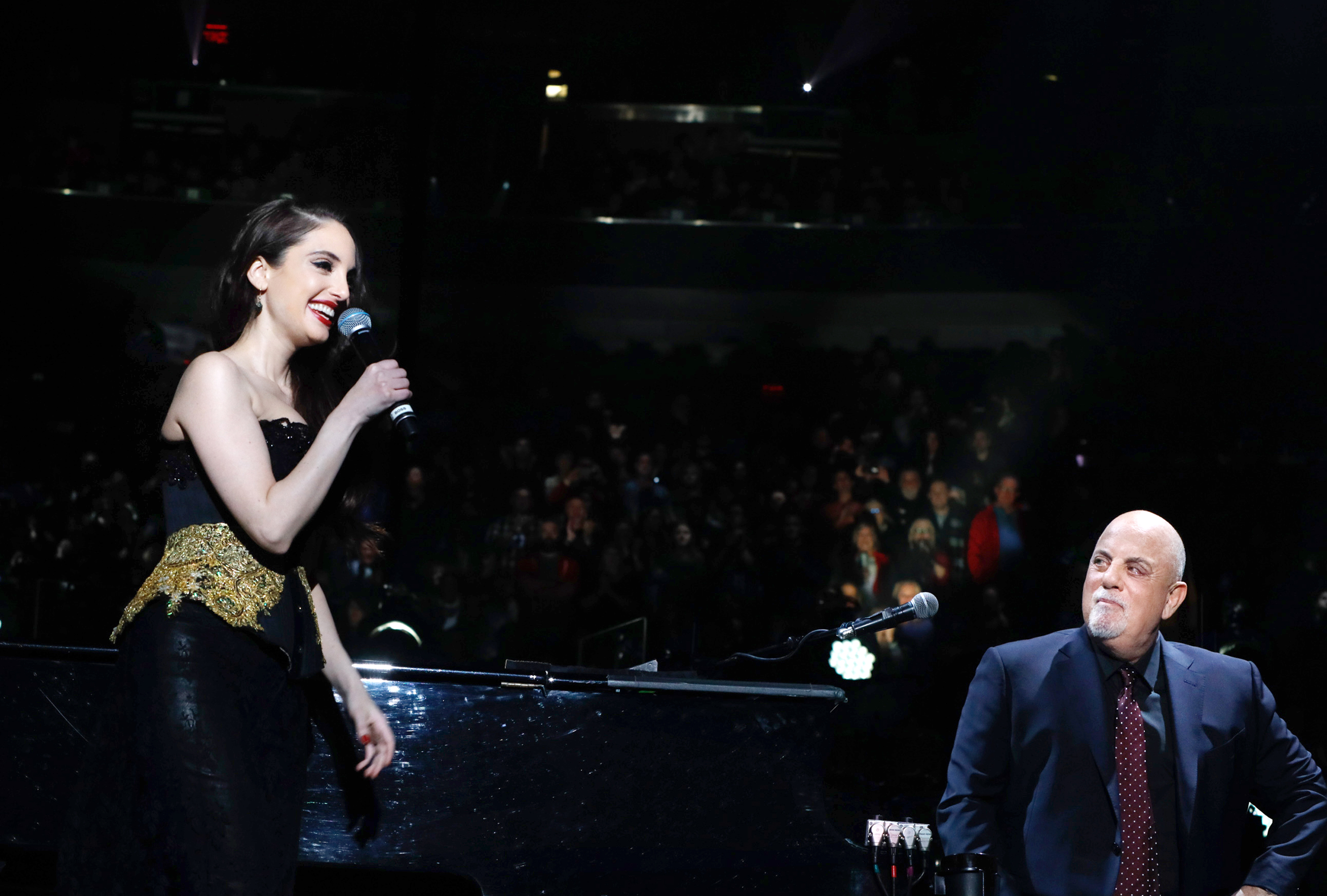 Alexa Ray Joel joins her father Billy Joel onstage at Madison Square Garden on December 19, 2018, in New York City. | Source: Getty Images