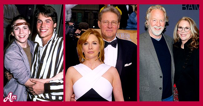 Melissa Gilbert with her three husbands, Rob Lowe, Bruce Boxleitner, and Tim Busfield. | Source: Getty Images