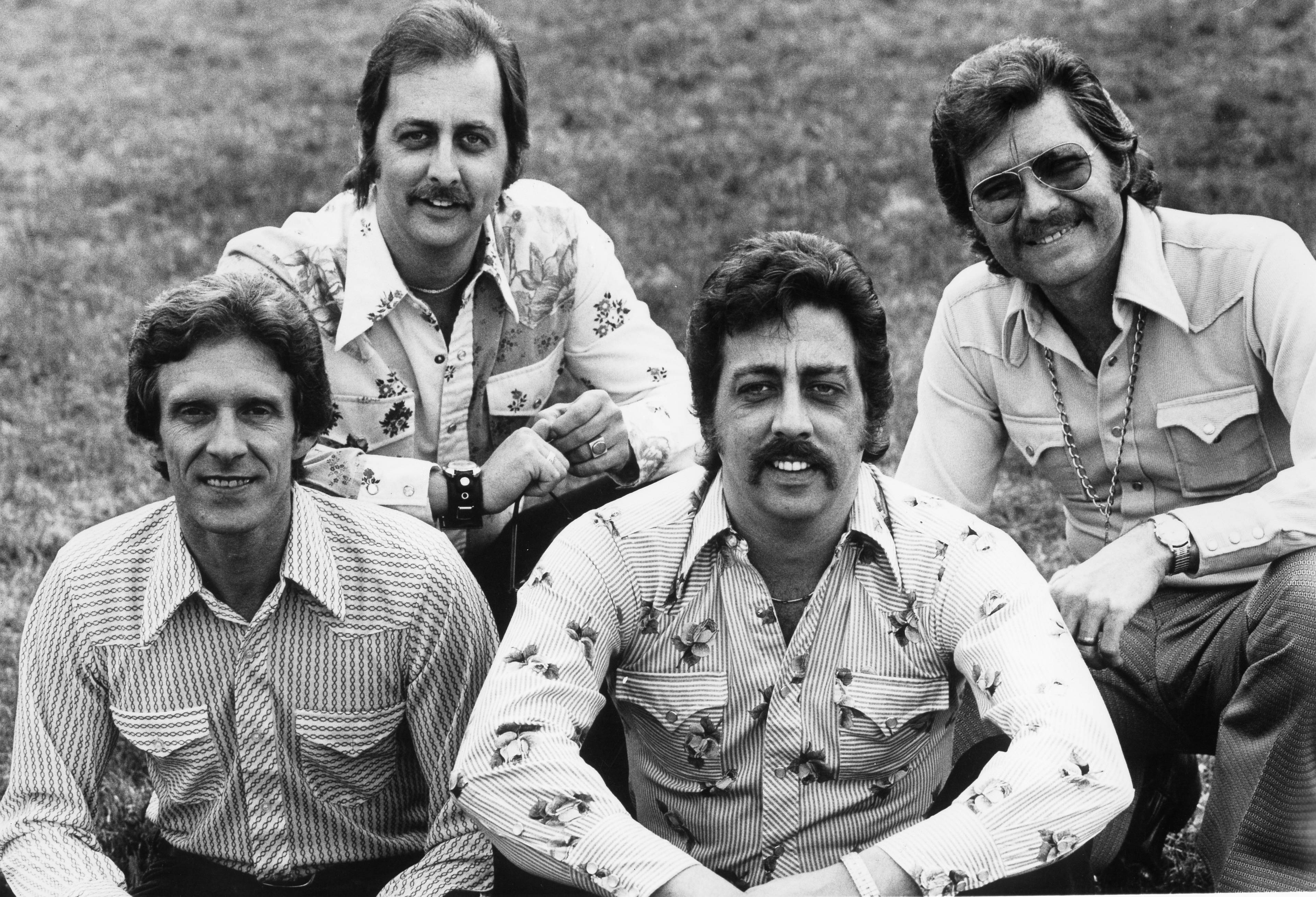 The Statler Brothers, authors of "Flowers on the Wall" and "Bed of Roses" from left to right: Phil Balsley, Don Reid, Harold Reid and Lew DeWitt | Photo: Gems/Redferns