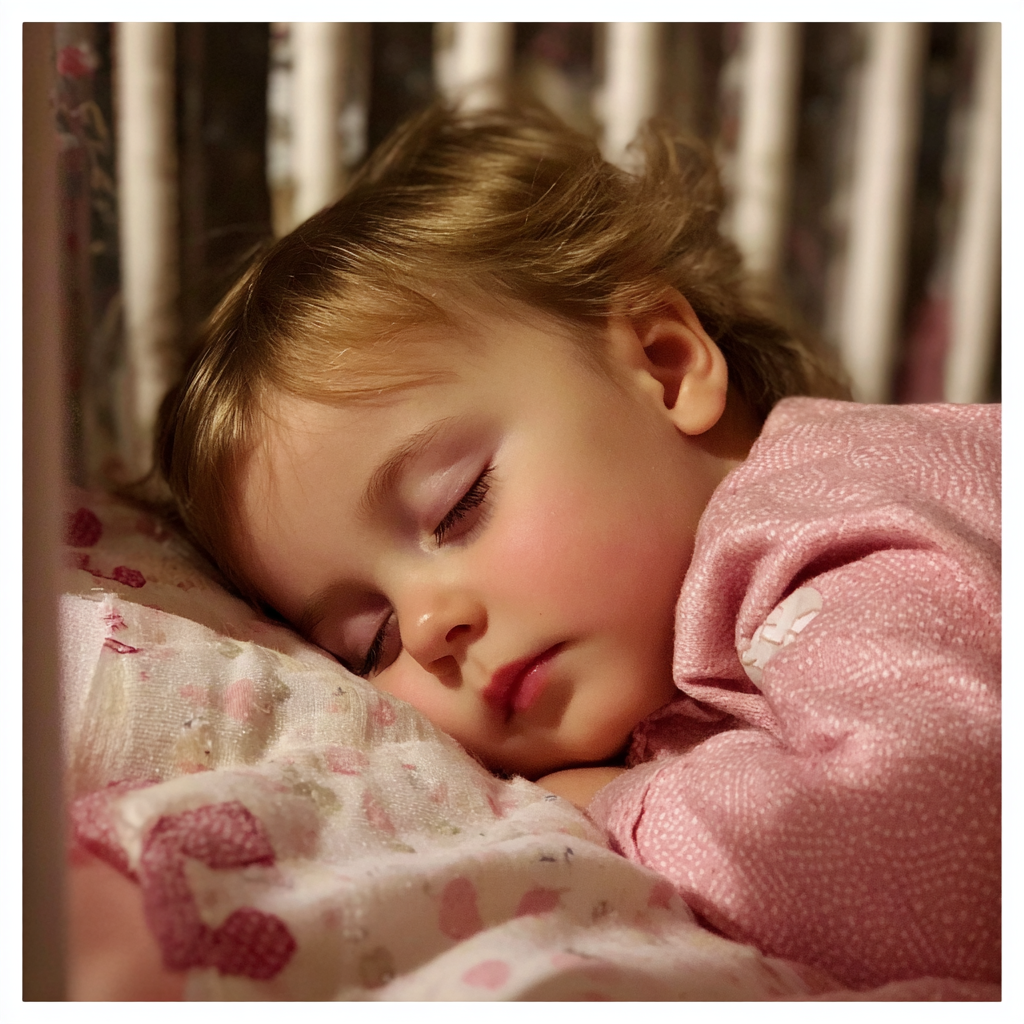 A sleeping baby girl | Source: Midjourney