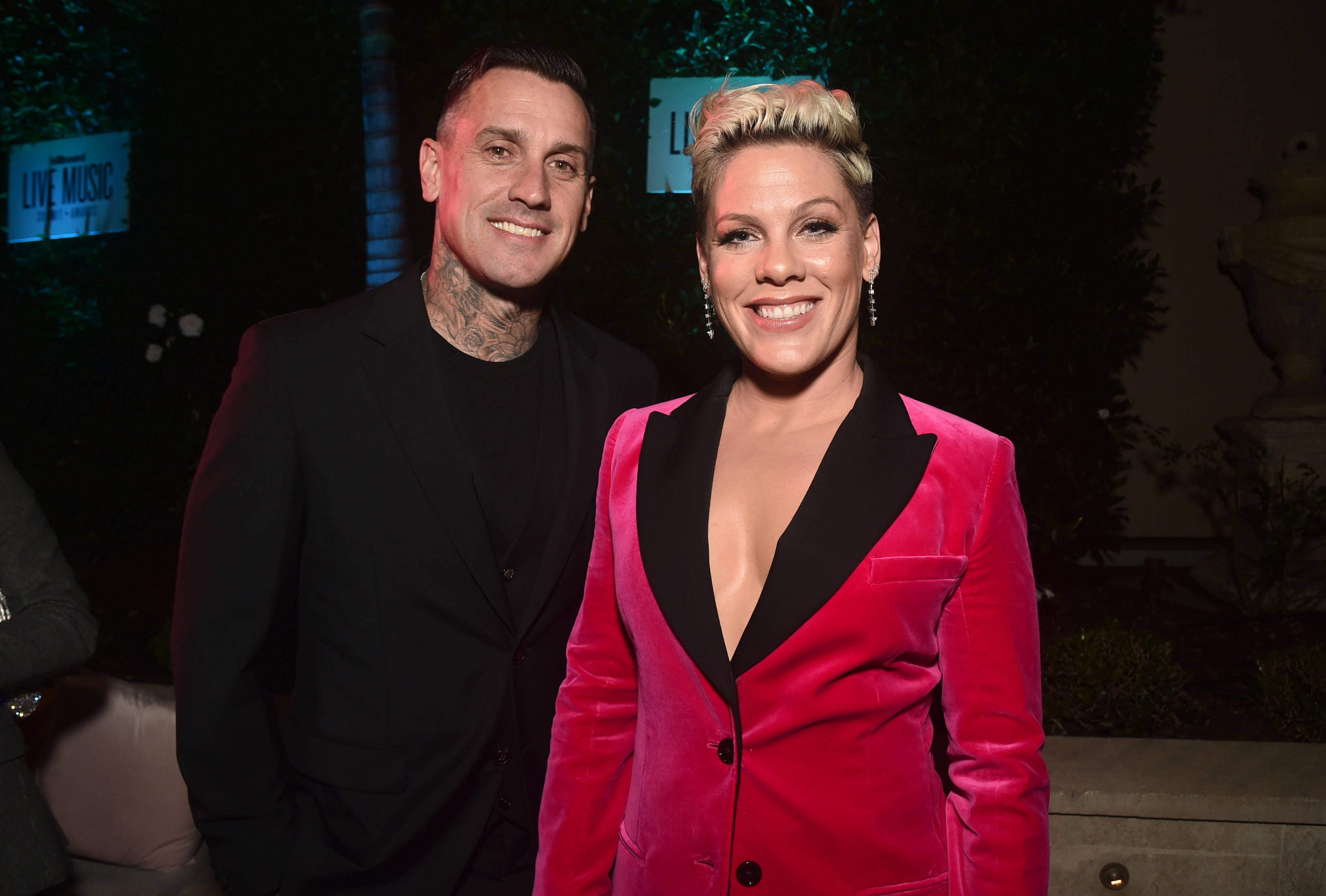 Carey Hart and Pink at Billboard's 2019 Live Music Summit and Awards Ceremony on November 5 in California, United States. | Source: Getty Images