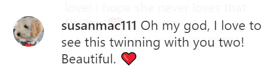 A fan's comment on Serena Williams and her daughter's video wearing matching clothes. | Photo: Instagram/Serenawilliams