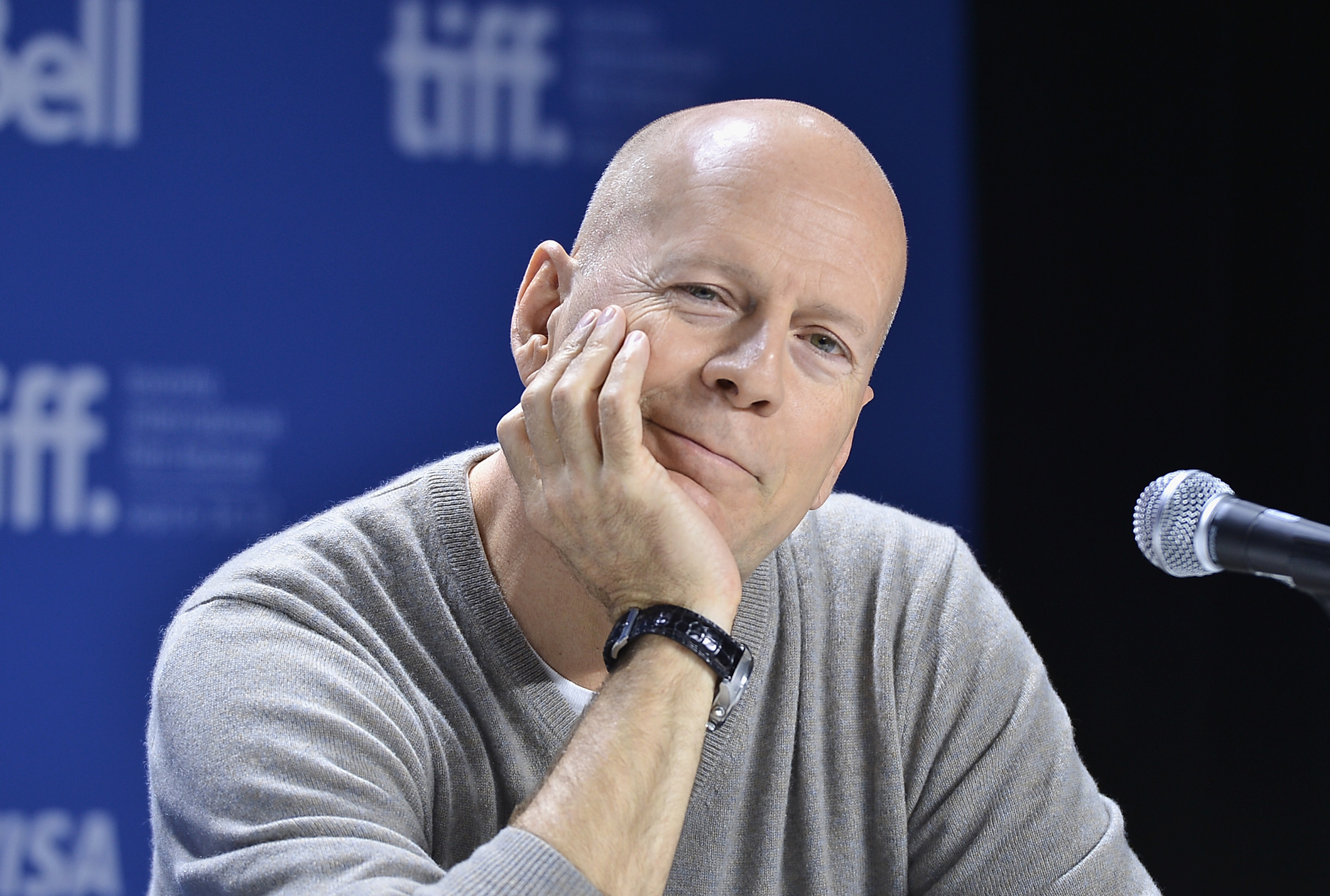 Bruce Willis attends the "Looper" press conference during the 2012 Toronto International Film Festival on September 6, 2012 in Toronto, Canada Source: Getty Images