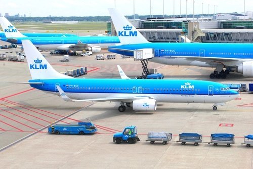 Planes of KLM Royal Dutch Airlines - Air France. | Source: Shutterstock