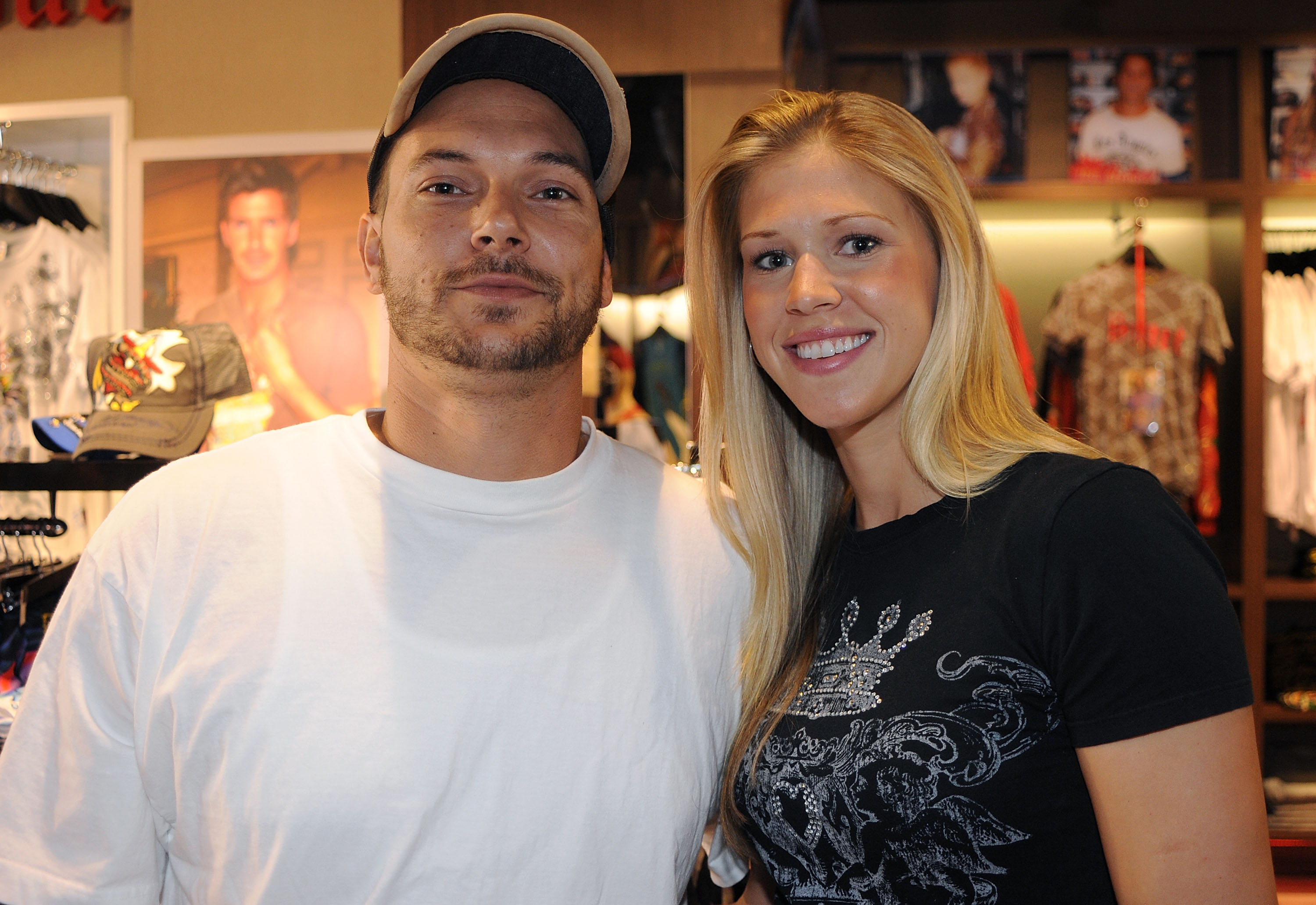 Kevin Federline, ex-husband of Britney Spears, with girlfriend Victoria Prince at Ed Hardy Edward Street on November 26, 2009 in Brisbane, Australia. | Source: Getty Images