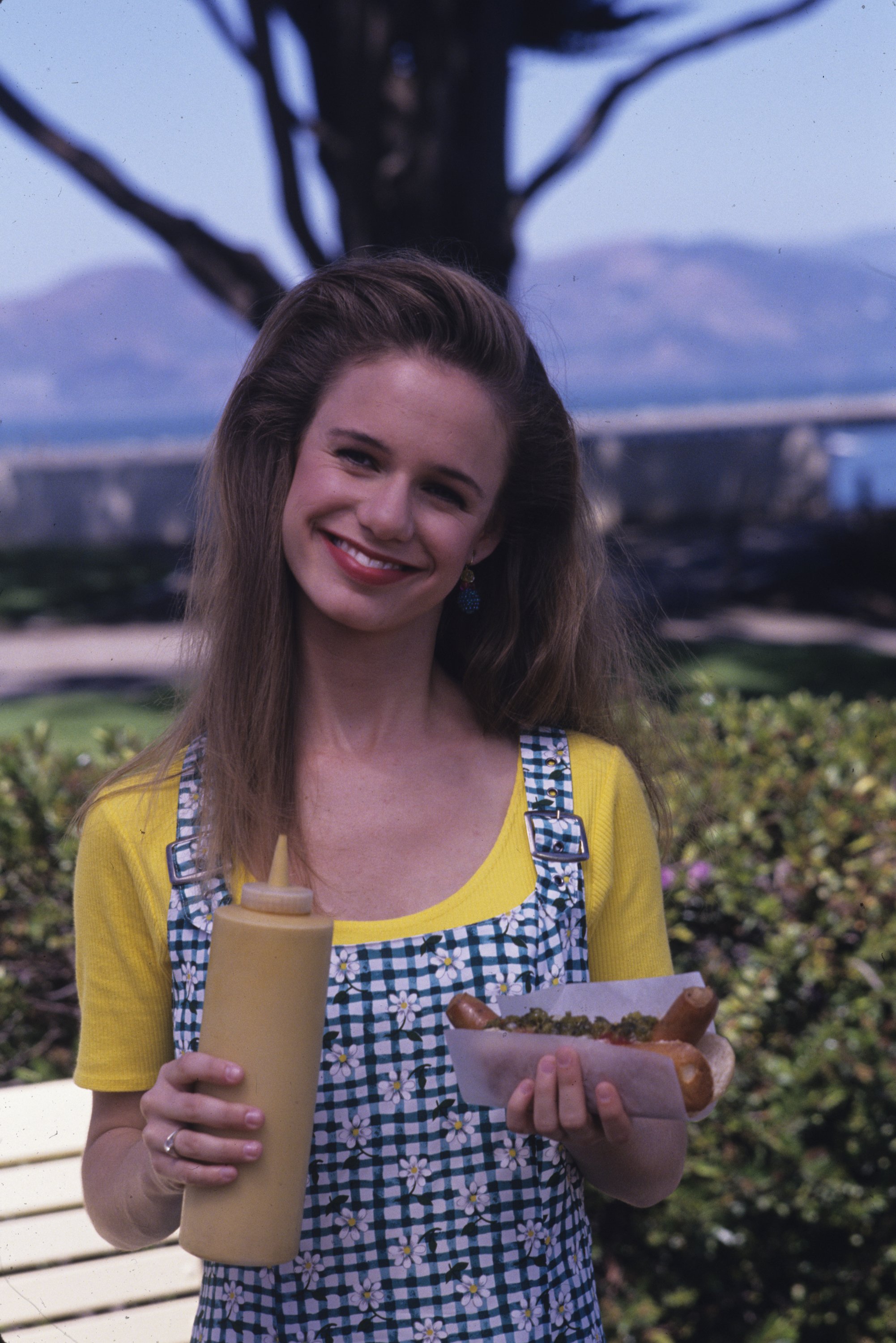 Andrea Barber as Kimmy Barber on location in San Francisco for "Full House" on September 27, 1994. | Source: Getty Images