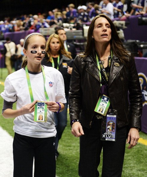 Alison Harbaugh and Ingrid Harbaugh on February 3, 2013 in New Orleans, Louisiana. | Photo: Getty Images