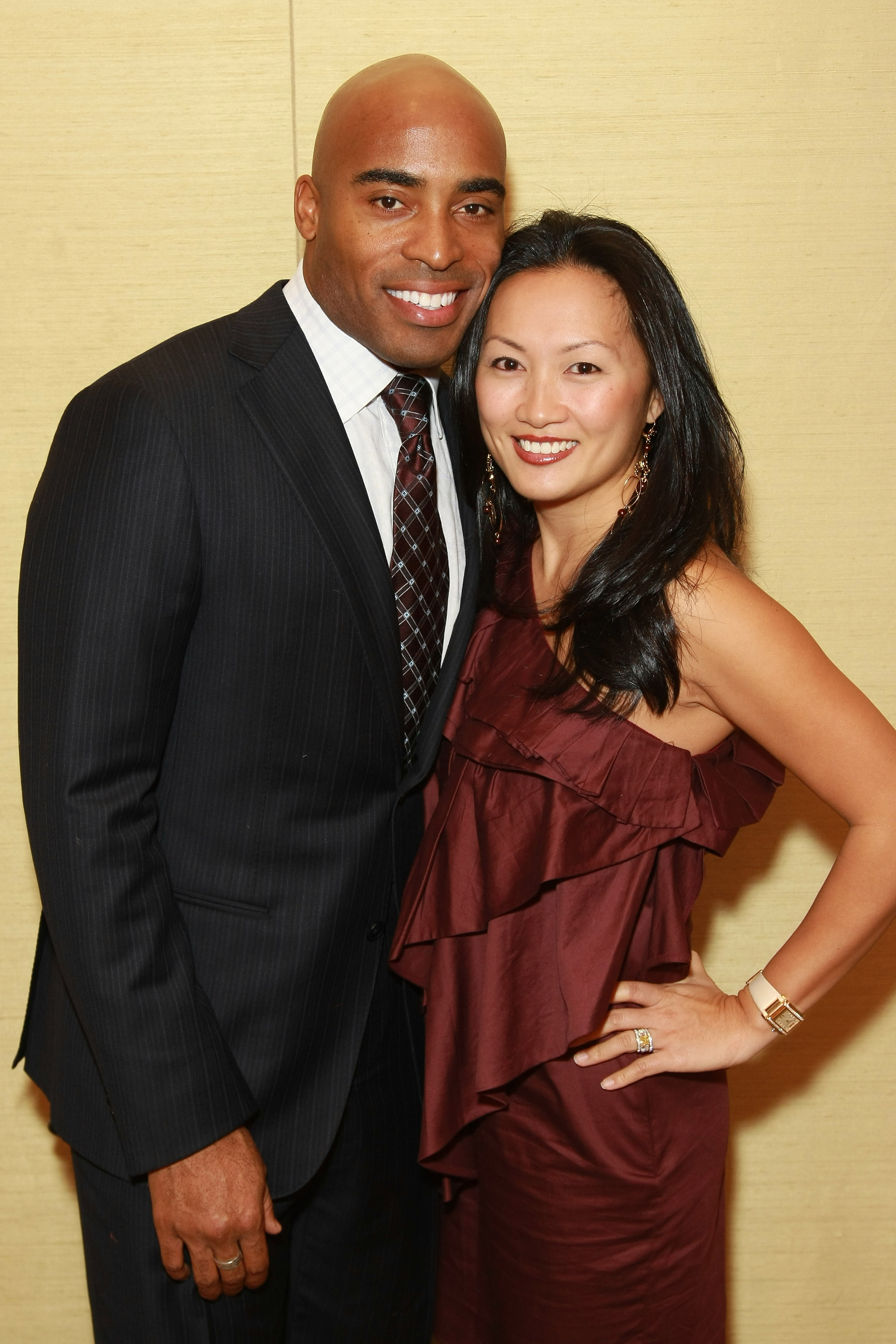 Tiki Barber and Ginny Cha attend the Q Prize Gala hosted by Quincy Jones and Audemars Piguet at Time Warner Center on November 13, 2008, in New York City. | Source: Getty Images