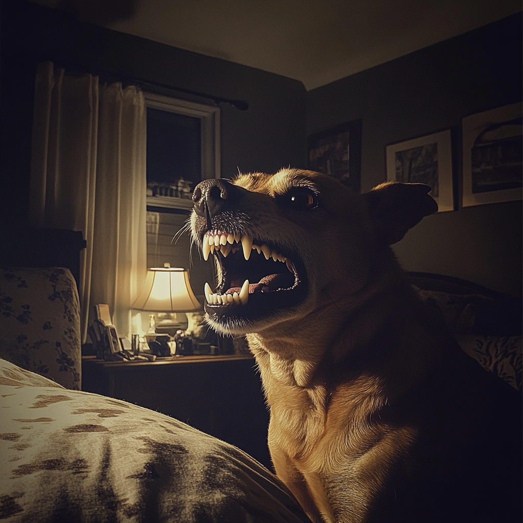 An angry dog | Source: Midjourney