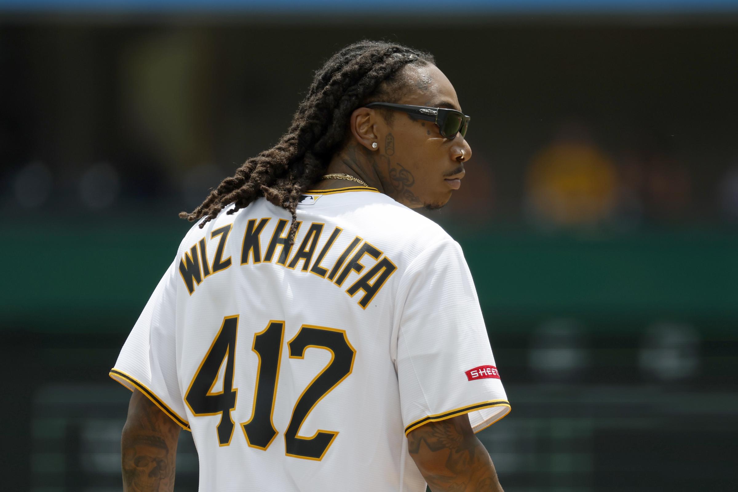 Wiz Khalifa is seen before the game between the Chicago White Sox and the Pittsburgh Pirates during inter-league play at PNC Park on July 20, 2025, in Pittsburgh, Pennsylvania. | Source: Getty Images