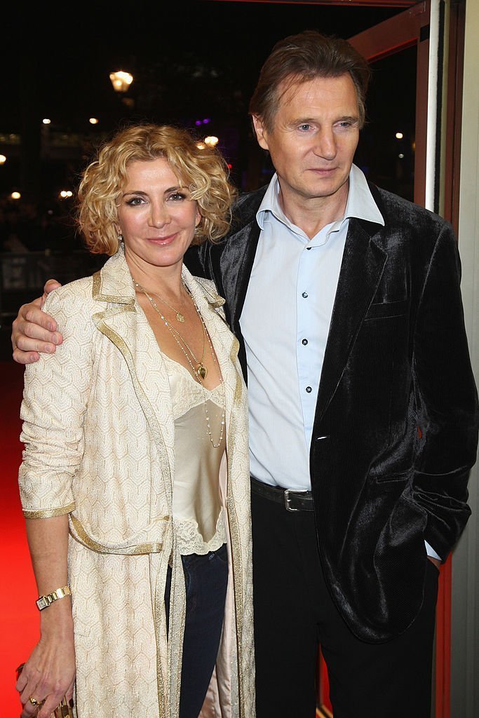 Liam Neeson und Natasha Richardson, BFI 52 London Film Festival | Quelle: Getty Images