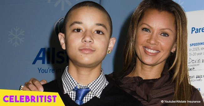 Vanessa Williams' son isn't a baby anymore & shows off his thick beard and earring in recent photo