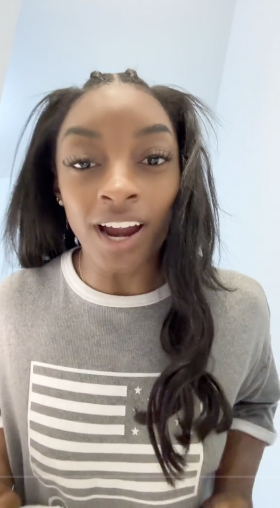 Simone Biles talking about getting Botox in a post uploaded on August 1, 2024 | Source: TikTok/simonebilesowens