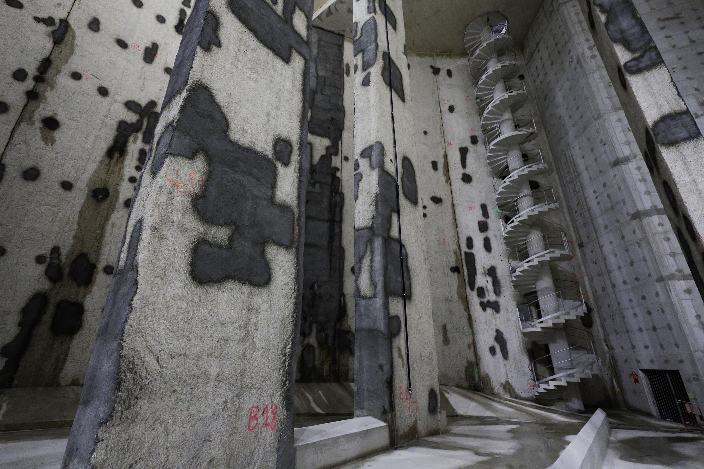 The inside of the Austerlitz wastewater and rainwater storage basin, intended to make the Seine swimmable during the Paris 2024 Olympic Games, in Paris. | Source: Getty Images