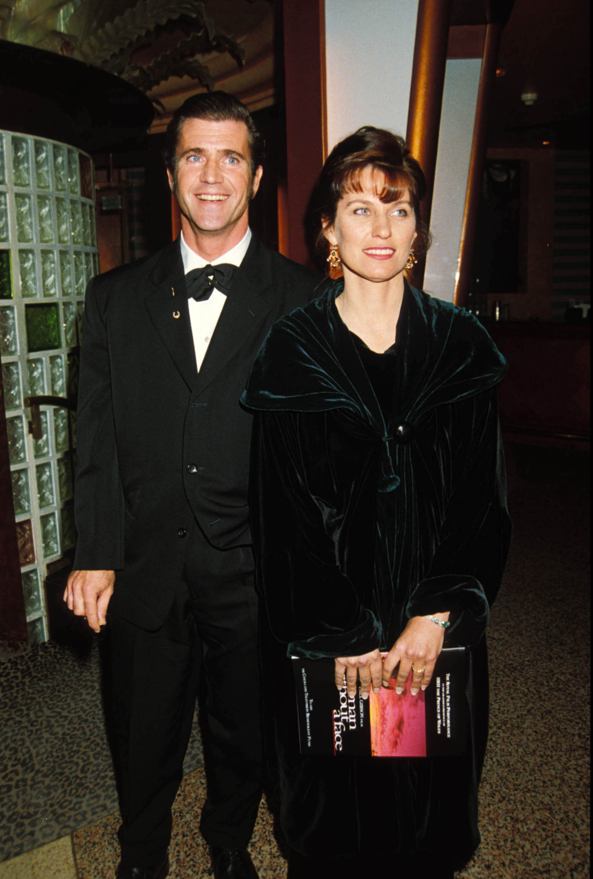 Mel Gibson with television personality Robyn Moore, during the "Man Without A Face" premiere party. / Source: Getty Images