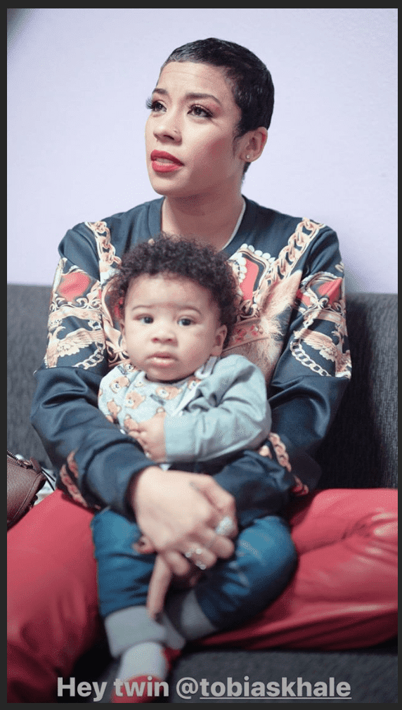 Screenshot of Keyshia Cole and her son, Tobias Khale | Photo: Instagram/keyshiacole