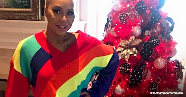 Tamar Braxton gets shamed over her 'botched' face in photo beside her Christmas tree