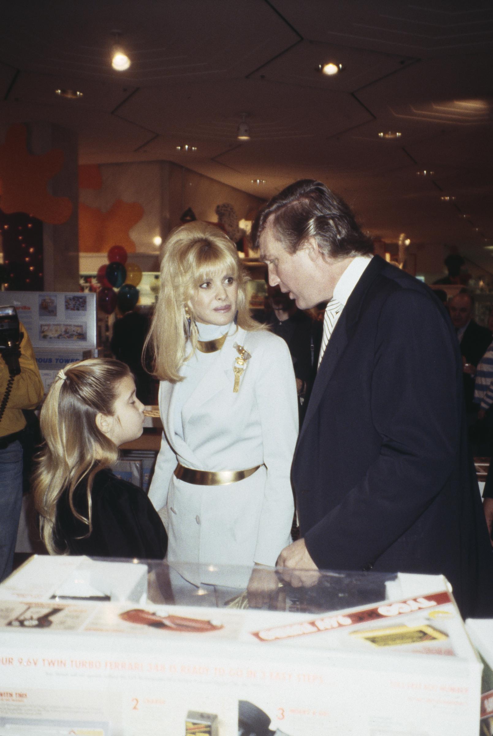 Donald Trump with Ivana Trump and Ivanka Trump in 1991 | Source: Getty Images